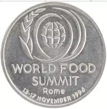 Монета 10 лей Румынии 1996 года Медно-никель ФАО