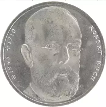 Монета 10 марок ФРГ 1993 года Серебро J