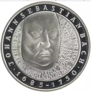 Монета 10 марок ФРГ 2000 года Серебро F