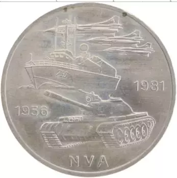 Монета 10 марок ГДР 1981 года Медно-никель А