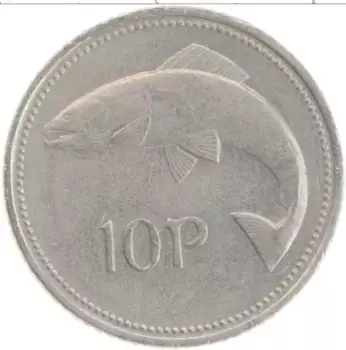 Монета 10 пенсов Ирландии 2000 года Медно-никель