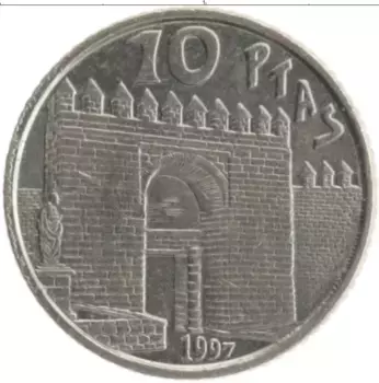 Монета 10 песет Испании 1997 года Медно-никель Луций Анней Сенека