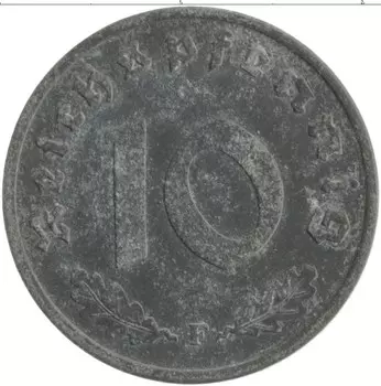 Монета 10 пфеннигов Германии 1948 года Цинк F