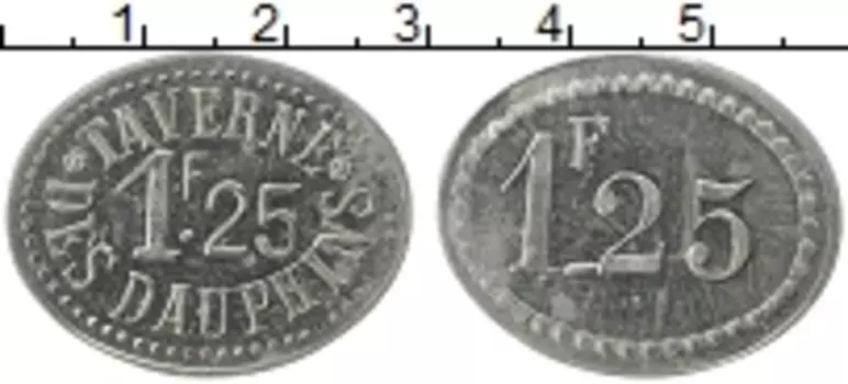 Монета 10 сантим Франции Медно-никель `Гренобль