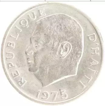 Монета 10 сантим Гаити 1975 года Медно-никель Франсуа Дювалье