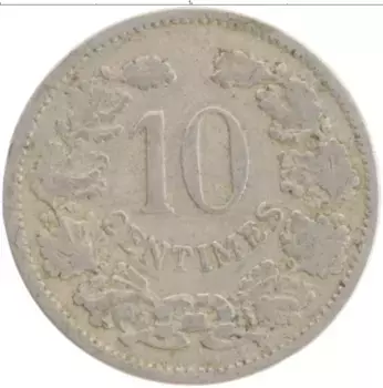 Монета 10 сантим Люксембурга 1901 года Медно-никель Адольф