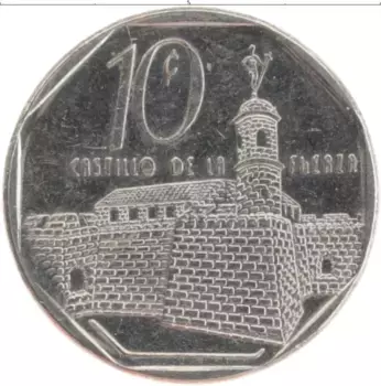 Монета 10 сентаво Кубы 1994 года Медно-никель Интур