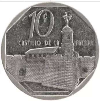 Монета 10 сентаво Кубы 1994 года Медно-никель