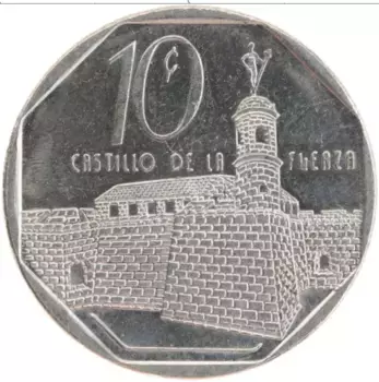 Монета 10 сентаво Кубы 1998 года Медно-никель