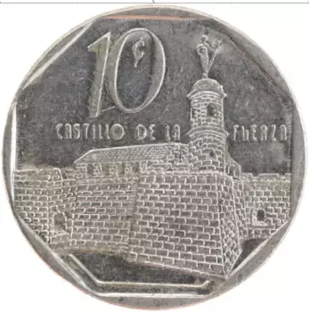Монета 10 сентаво Кубы 2000 года Медно-никель