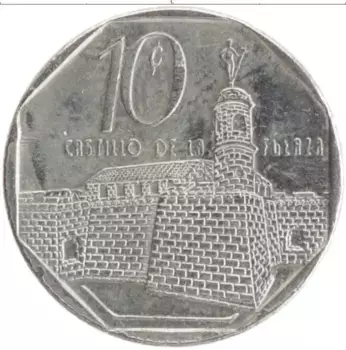 Монета 10 сентаво Кубы 2000 года Медно-никель