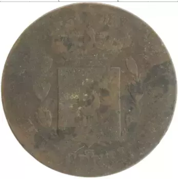 Монета 10 сентим Испании 1878 года Бронза Альфонсо XII