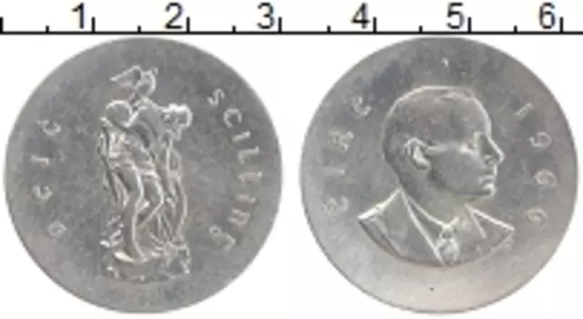 Монета 10 шиллингов Ирландии 1966 года Серебро 50-летие Пасхального восстания