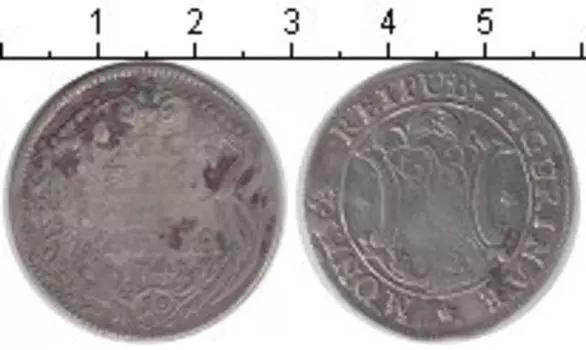 Монета 10 шиллингов Швейцарии 1741 года Серебро Кантон Цюрих