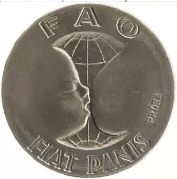 Монета 10 злотых Польши 1971 года Медно-никель ФАО