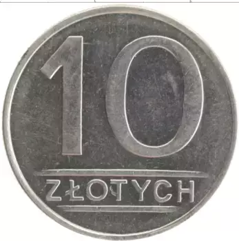 Монета 10 злотых Польши 1984 года Медно-никель