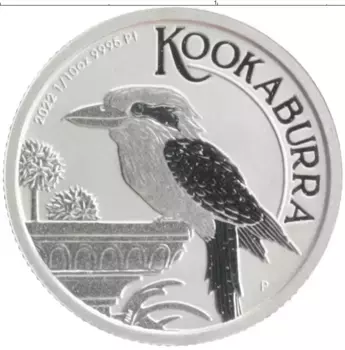 Монета 15 долларов Австралии 2022 года Платина Австралийская кукабара
