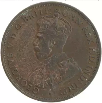 Монета 1/12 шиллинга Острова Джерси 1933 года Бронза Георг V