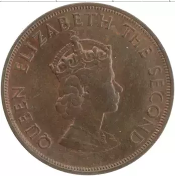 Монета 1/12 шиллинга Острова Джерси 1957 года Бронза Елизавета II
