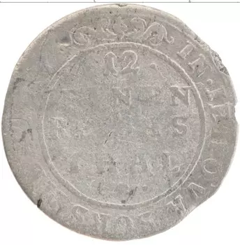 Монета 1/12 талера Германии Серебро