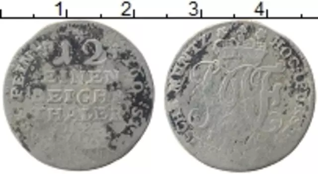 Монета 1/12 талера Мюнстера 1764 года Серебро IK