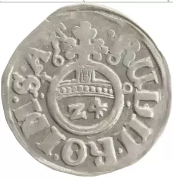 Монета 1/24 талера Липпе-Детмольда 1609 года Серебро Симон VI