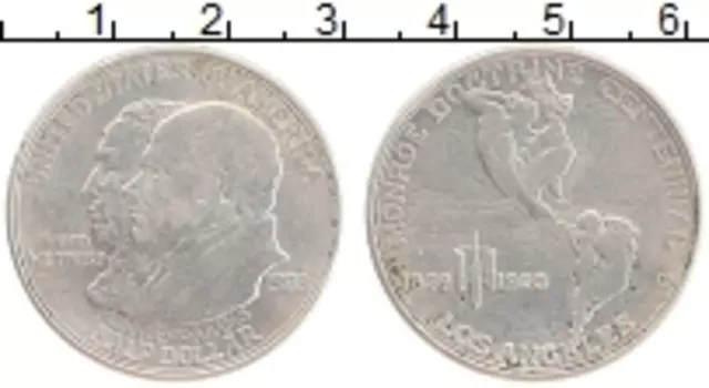 Монета 1/2 доллара Америки 1923 года Серебро 100 лет доктрины Монро
