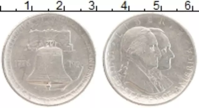 Монета 1/2 доллара Америки 1926 года Серебро 150 лет независимости