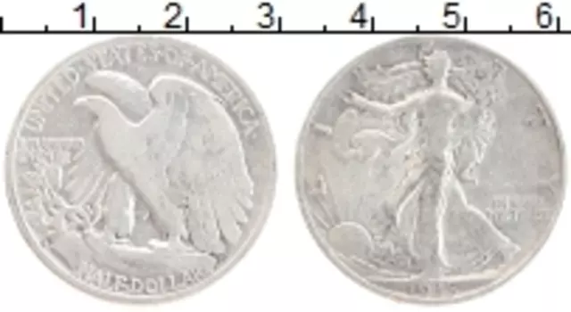Монета 1/2 доллара Америки 1935 года Серебро