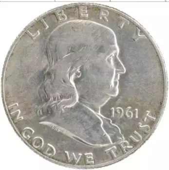 Монета 1/2 доллара Америки 1961 года Серебро Колокол свободы