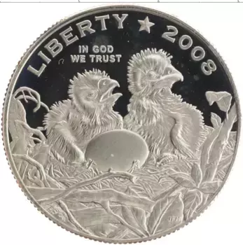 Монета 1/2 доллара Америки 2008 года Медно-никель Белоголовый орлан