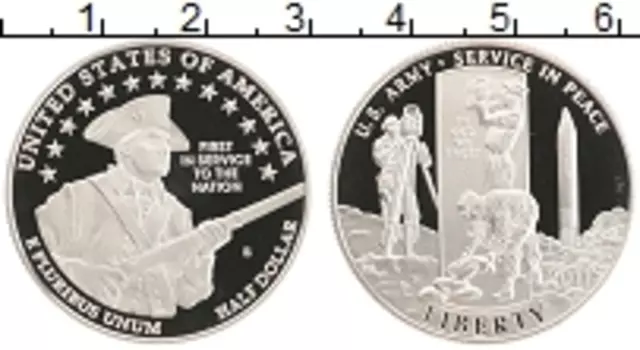 Монета 1/2 доллара Америки 2011 года Медно-никель S