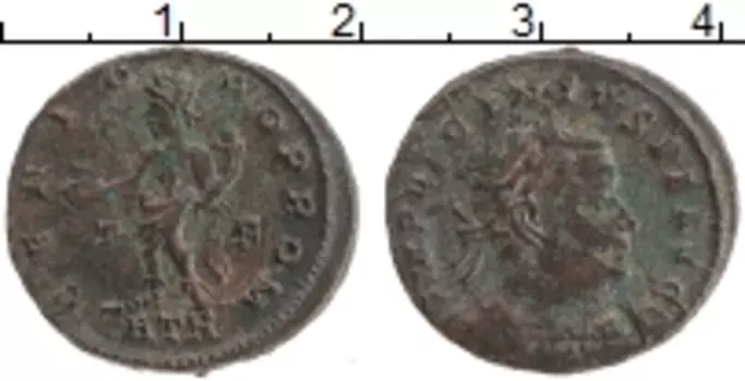 Монета 1/2 фоллиса Древнего Рима Медь Лициний I 308-324 гг