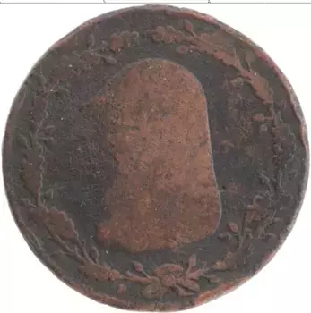 Монета 1/2 пенни Англии 1788 года Медь Токен