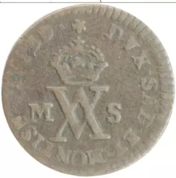 Монета 1/2 сольдо Сардинии 1783 года Биллон Виктор Амадей III