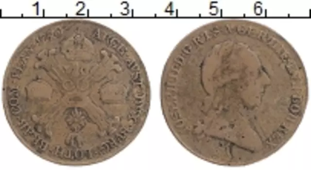 Монета 1/2 талера 1790 года Серебро Иосиф II