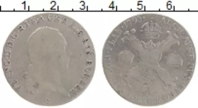 Монета 1/2 талера 1795 года Серебро Франц II