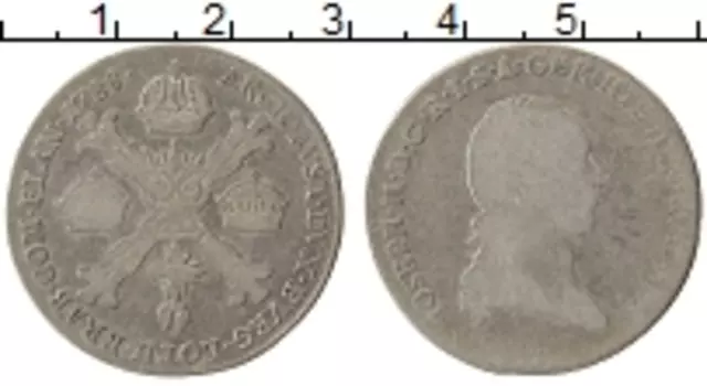 Монета 1/2 талера Нидерланд 1788 года Серебро В, Австрийские Нидерланды, Иосиф II
