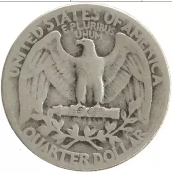 Монета 1/4 доллара Америки 1941 года Серебро