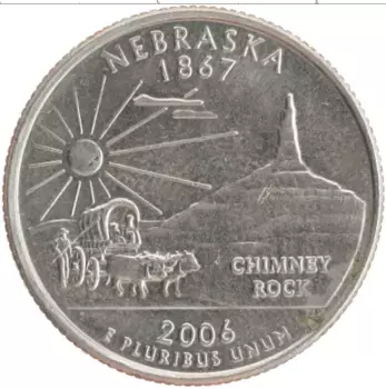 Монета 1/4 доллара Америки 2006 года Медно-никель D