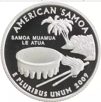 Монета 1/4 доллара Америки 2009 года Серебро S