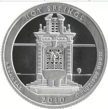 Монета 1/4 доллара Америки 2010 года Серебро S