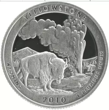 Монета 1/4 доллара Америки 2010 года Серебро S