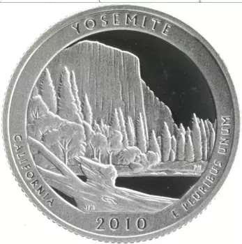 Монета 1/4 доллара Америки 2010 года Серебро S