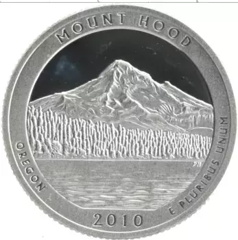 Монета 1/4 доллара Америки 2010 года Серебро S
