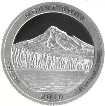 Монета 1/4 доллара Америки 2010 года Серебро S