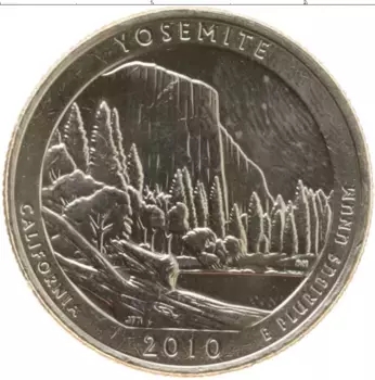 Монета 1/4 доллара Америки 2010 года Медно-никель D