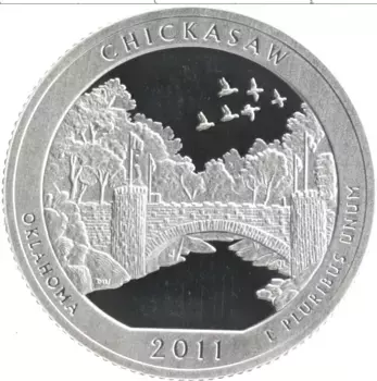 Монета 1/4 доллара Америки 2011 года Серебро S