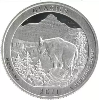 Монета 1/4 доллара Америки 2011 года Серебро S