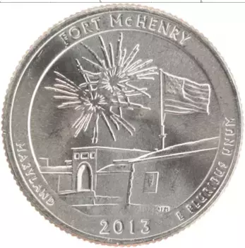 Монета 1/4 доллара Америки 2013 года Медно-никель D